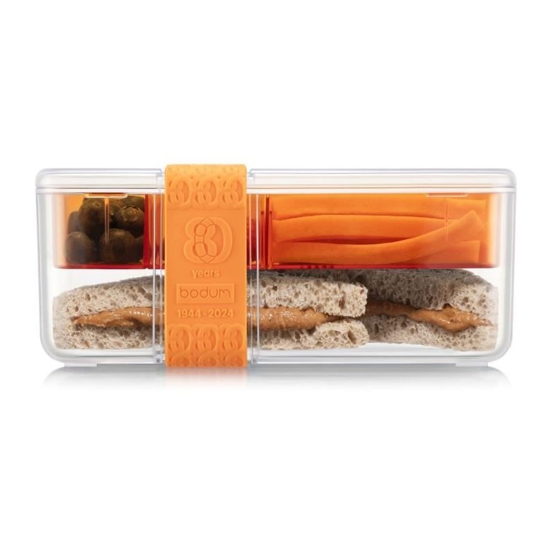 Lunch box compartimentée - BODUM - Bistro - Couverts - Orange Flame Lunch box compartimentée - BODUM - Bistro - Couverts - Orange Flame