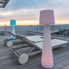 Lampadaire extérieur sans fil - LUMISKY - LADY C110 - LED multicolore