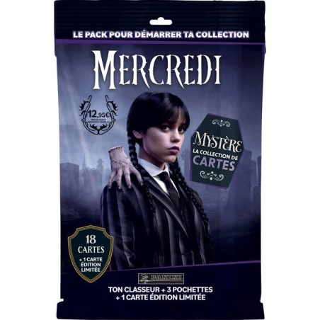 Starter pack - PANINI - Wednesday 2 - Classeur - 3 pochettes - 1 carte