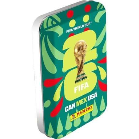 Boîte métal Pocket - PANINI ' COUPE DU MONDE DE LA FIFA 26TM - 8 pochettes de 7 stickers