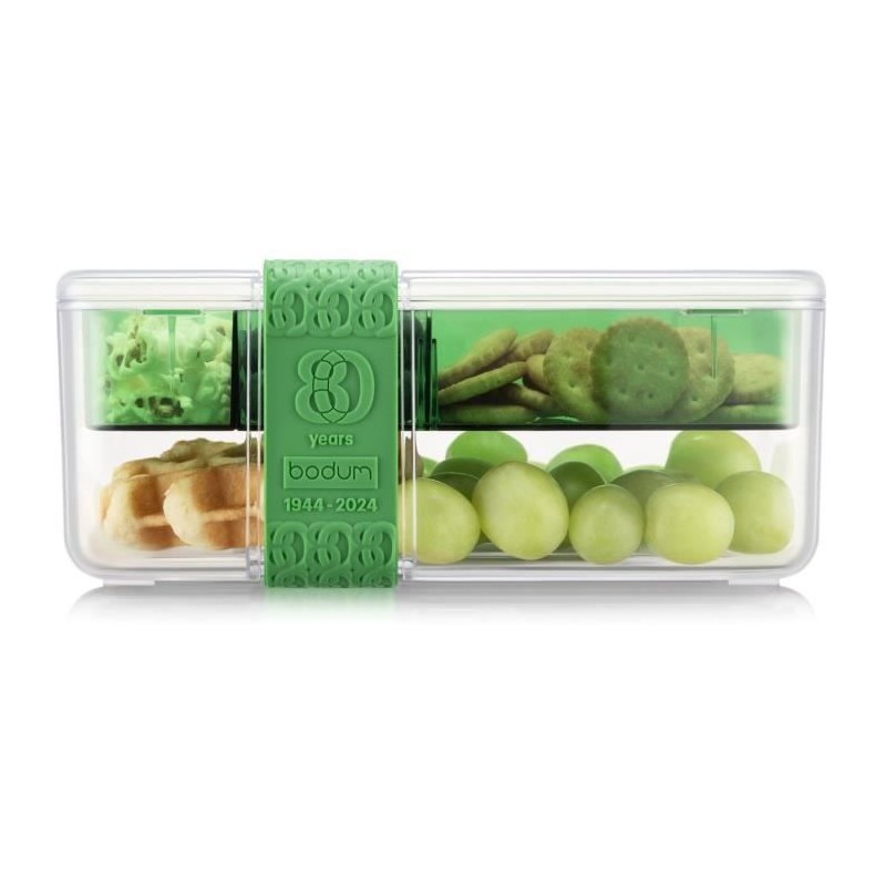Lunch box compartimentée - BODUM - Bistro - Couverts - Vert Lunch box compartimentée - BODUM - Bistro - Couverts - Vert