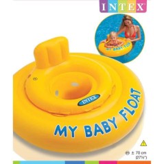 Bouée gonflable pour bébé - INTEX - Jaune - A partir de 6 mois - Mixte - 70 cm