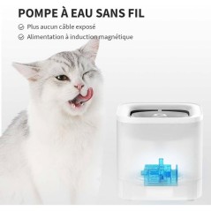 Fontaine a eau pour chat - EVERSWEET - SOLO - Cybertail - Blanc
