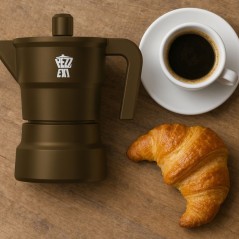 Cafetiere italienne - PEZZETTI - SOLIDEXPRESS - Aluminium - 3 tasses -