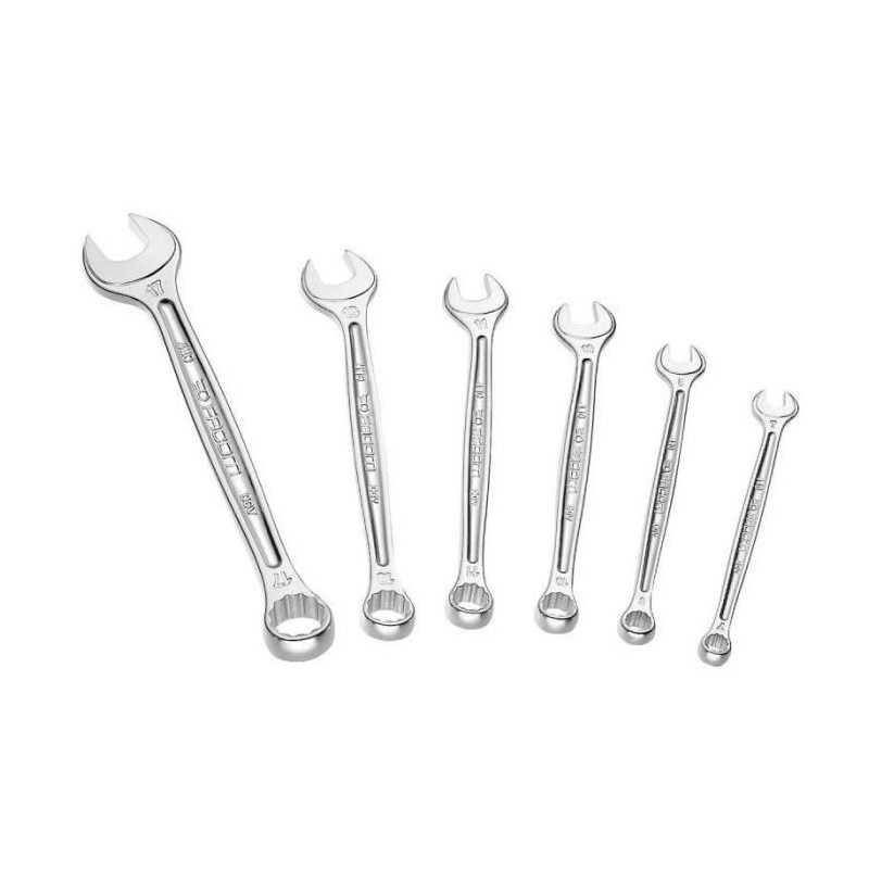 Coffret de 6 clés mixtes FACOM - 440.J6PB - Ouvertures de 7 a 17 mm -