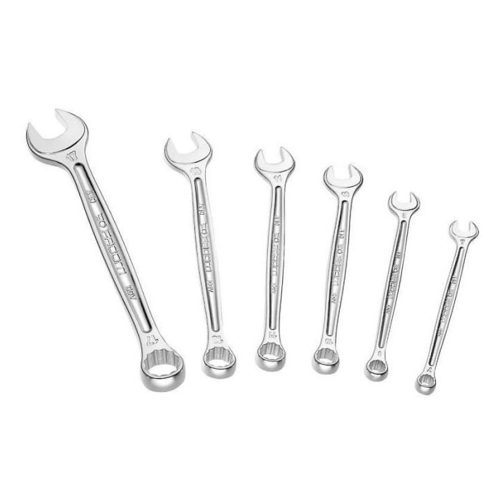 Coffret de 6 clés mixtes FACOM - 440.J6PB - Ouvertures de 7 a 17 mm - oeil Profil 12 pans OGV Coffret de 6 clés mixtes FACOM - 440.J6PB - Ouvertures de 7 a 17 mm - oeil Profil 12 pans OGV