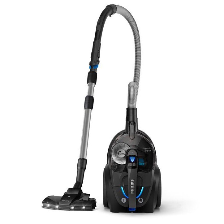 Philips FC9747/09 PowerPro Expert Aspirateur sans sac, avec accessoires, aspire 99,9 % de la poussiere, 900 W, noir