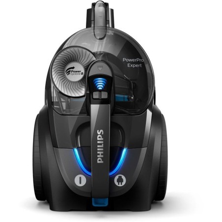 Philips FC9747/09 PowerPro Expert Aspirateur sans sac, avec accessoires, aspire 99,9 % de la poussiere, 900 W, noir