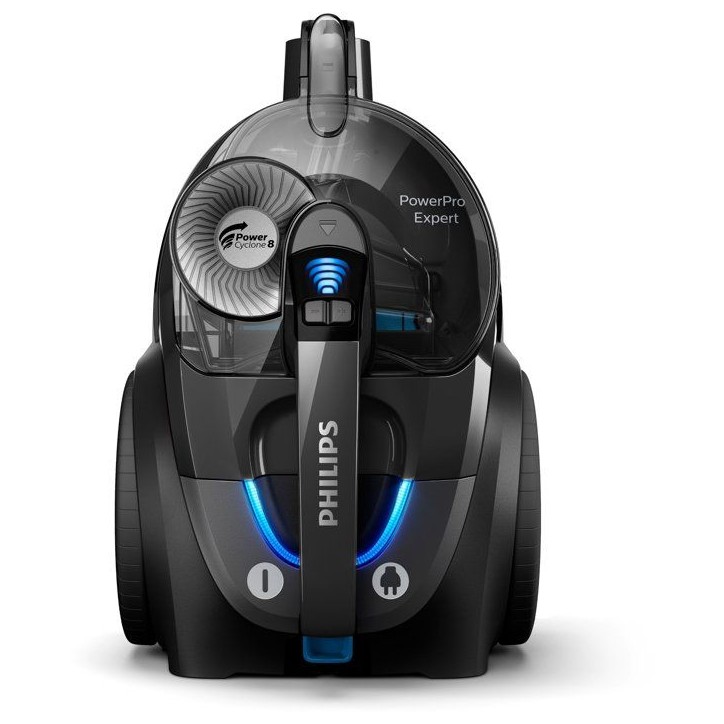 Philips FC9747/09 PowerPro Expert Aspirateur sans sac, avec accessoires, aspire 99,9 % de la poussiere, 900 W, noir