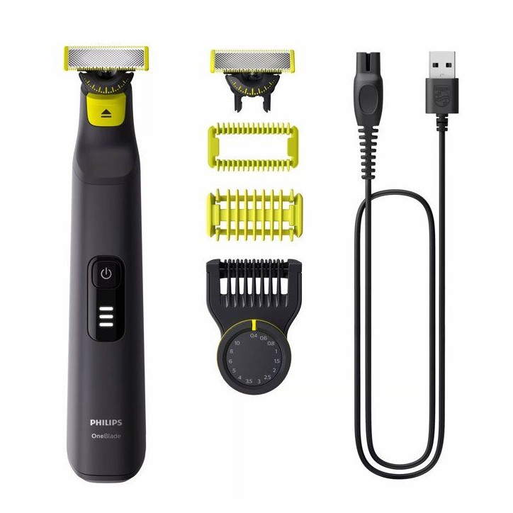 Rasoir éléctrique - PHILIPS - OneBlade Pro - Lame double sens - 14 réglages de hauteur - autonomie de 90 min