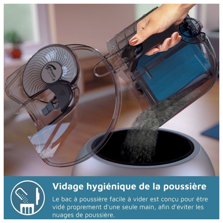 Aspirateur sans sac - PHILIPS - FC9745/09 - Aspirateur Série 7000 - 900W - PowerCyclone 8 - Bleu foncé