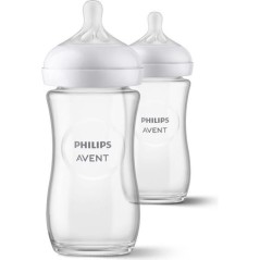 Lot de 2 Biberons Natural 3.0 PHILIPS AVENT SCY933/02 - 240 ml - En ve