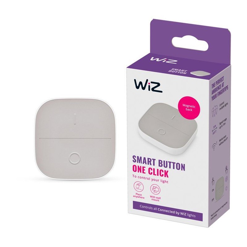 Bouton mobile - WIZ - Contrôler l'éclairage - Fonctione avec piles