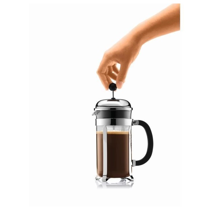 CHAMBORD - Cafetiere a piston BODUM , 12 tasses, 1.5 l, acier inox