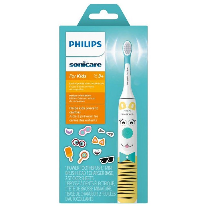 Brosse a dents électrique enfant - PHILIPS - HX3601/01 - Sonicare For Kids - rechargeable - des 3 ans