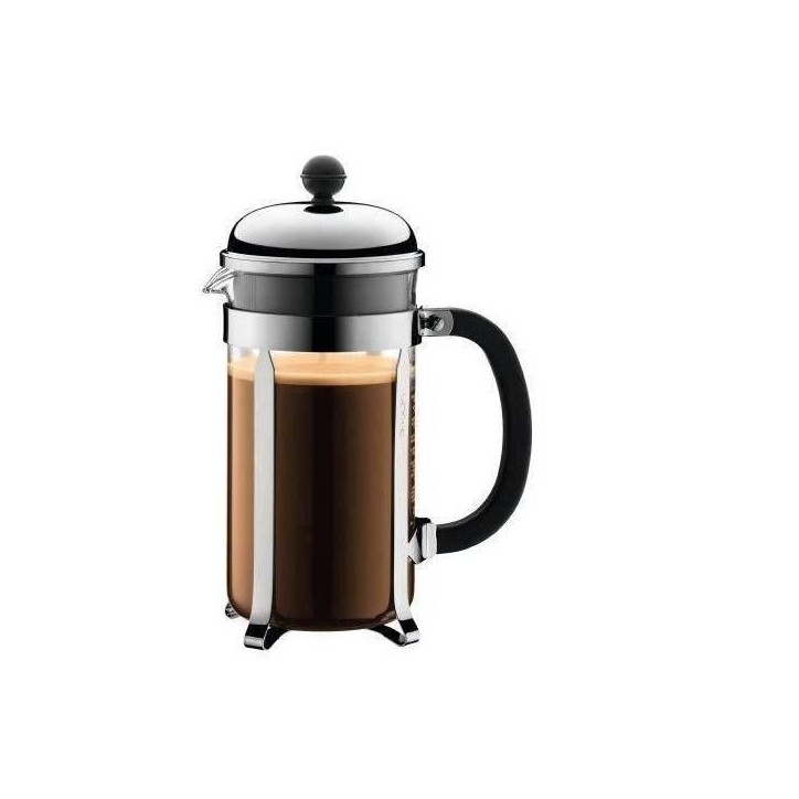 CHAMBORD - Cafetiere a piston BODUM , 8 tasses, 1.0 l, acier inox