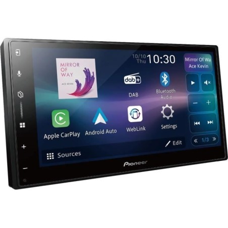 Autoradio multimédia - PIONEER - Ecran 7- 2DIN - DAB - USB - Entrée