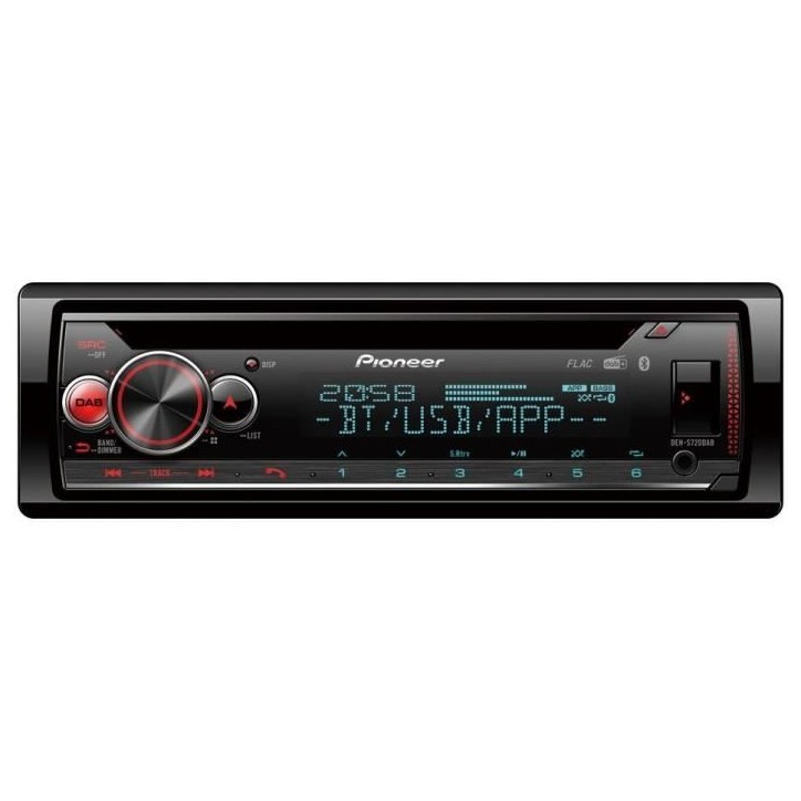 Autoradio - PIONEER - 1DIN - CD - Bluetooth - DAB - USB - Connecté via application Pioneer Smart Sync Autoradio - PIONEER - 1DIN - CD - Bluetooth - DAB - USB - Connecté via application Pioneer Smart Sync