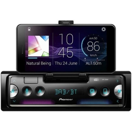 Autoradio - PIONEER - 1DIN - Support smartphone intégré - Bluetooth