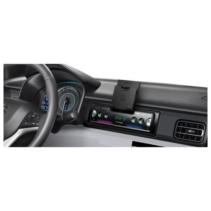 Autoradio - PIONEER - 1DIN - Support smartphone intégré - Bluetooth - DAB - USB - Connecté via application Pioneer Smart Sync Autoradio - PIONEER - 1DIN - Support smartphone intégré - Bluetooth - DAB - USB - Connecté via application Pioneer Smart Sync
