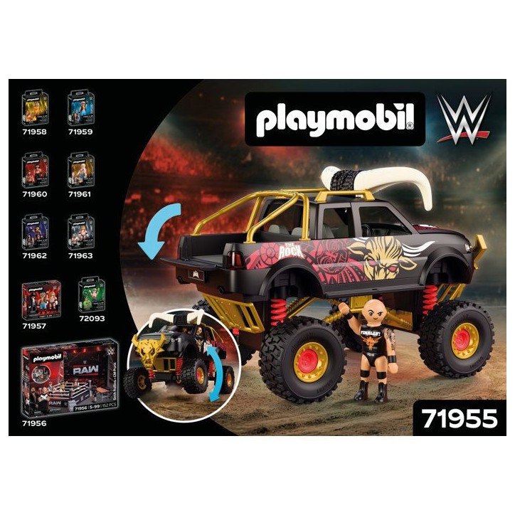 PLAYMOBIL 71955 WWE Le Monster Truck de The Rock