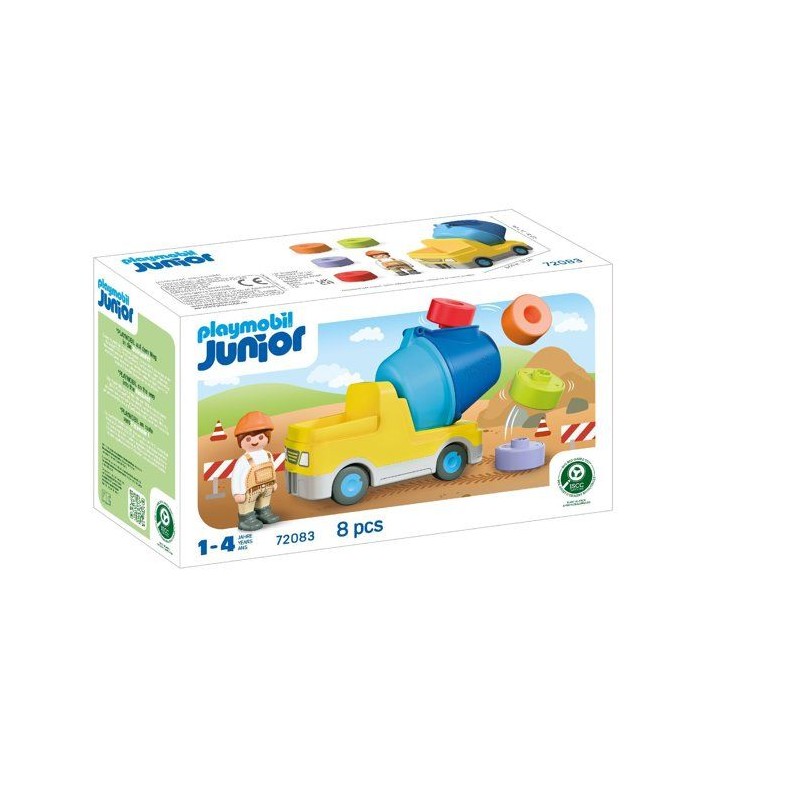 PLAYMOBIL Junior 72083 Bétonneuse