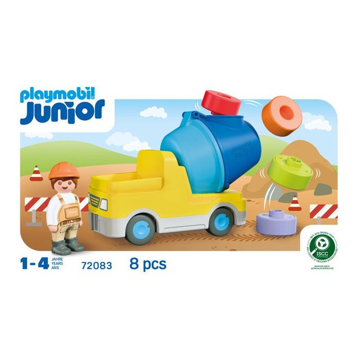 PLAYMOBIL Junior 72083 Bétonneuse