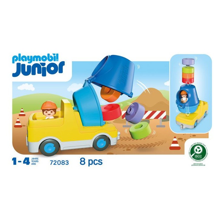 PLAYMOBIL Junior 72083 Bétonneuse