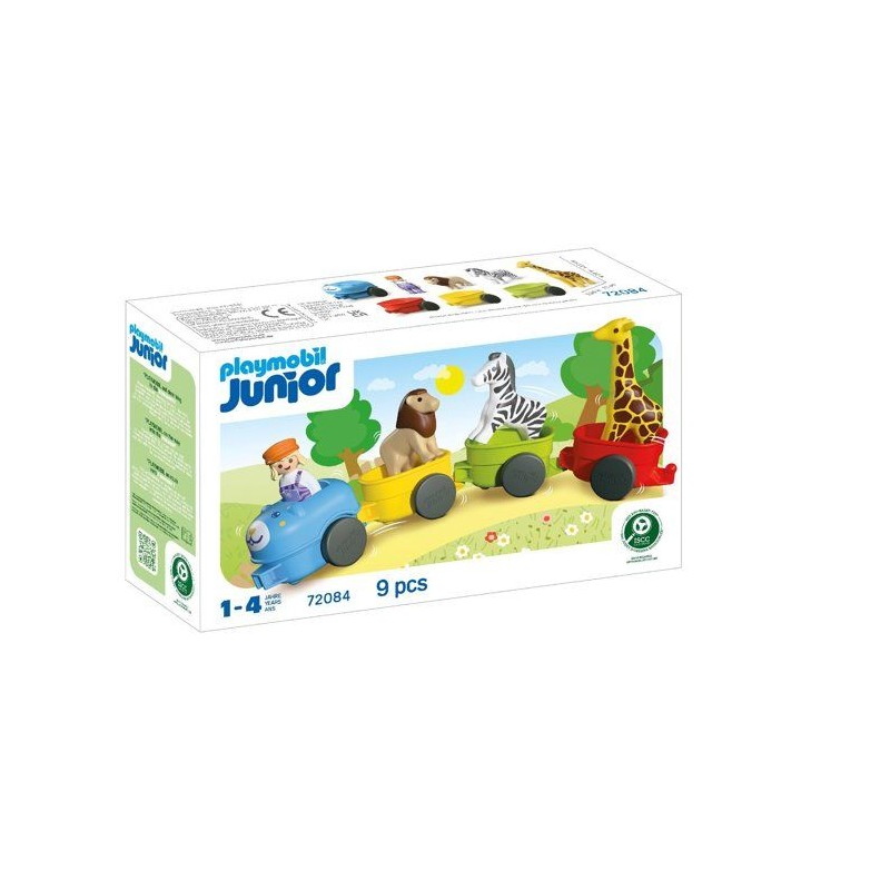 PLAYMOBIL Junior 72084 Train des animaux