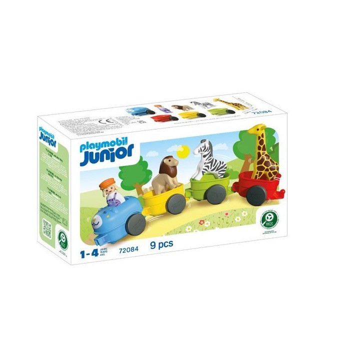PLAYMOBIL Junior 72084 Train des animaux