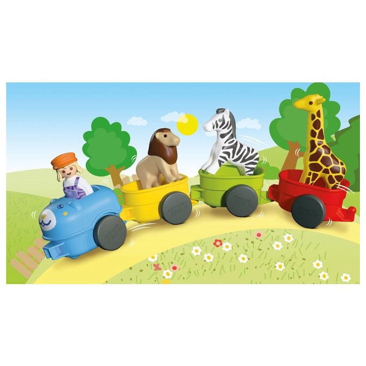 PLAYMOBIL Junior 72084 Train des animaux