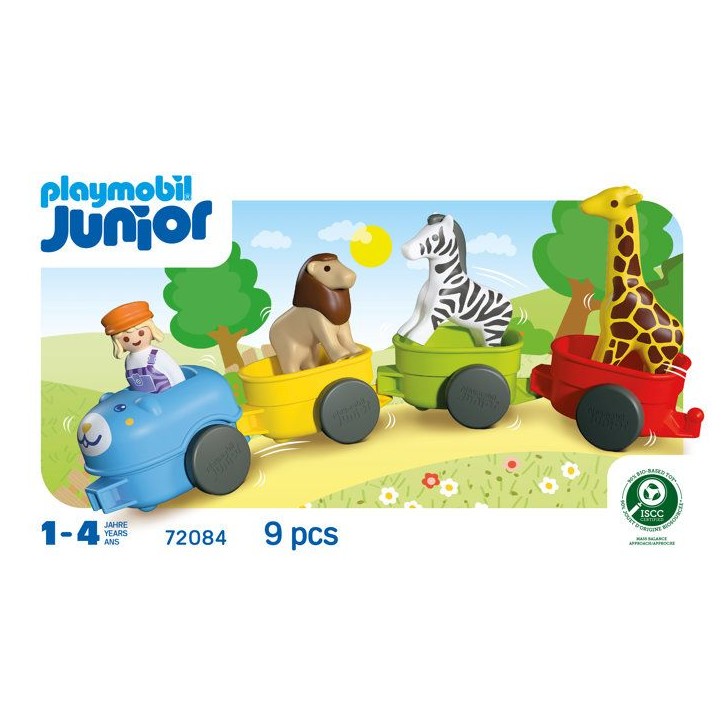 PLAYMOBIL Junior 72084 Train des animaux