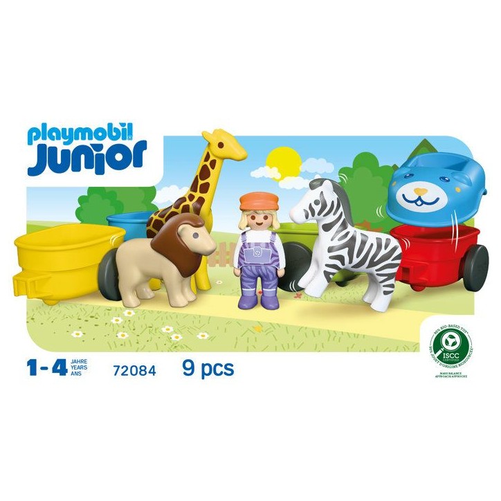 PLAYMOBIL Junior 72084 Train des animaux