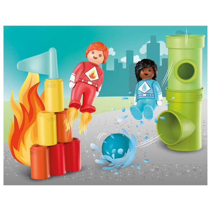 PLAYMOBIL Junior 72085 Super-héros en action