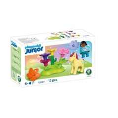 PLAYMOBIL 72087 Jardin des licornes, Playmobil Junior, Des 12 mois