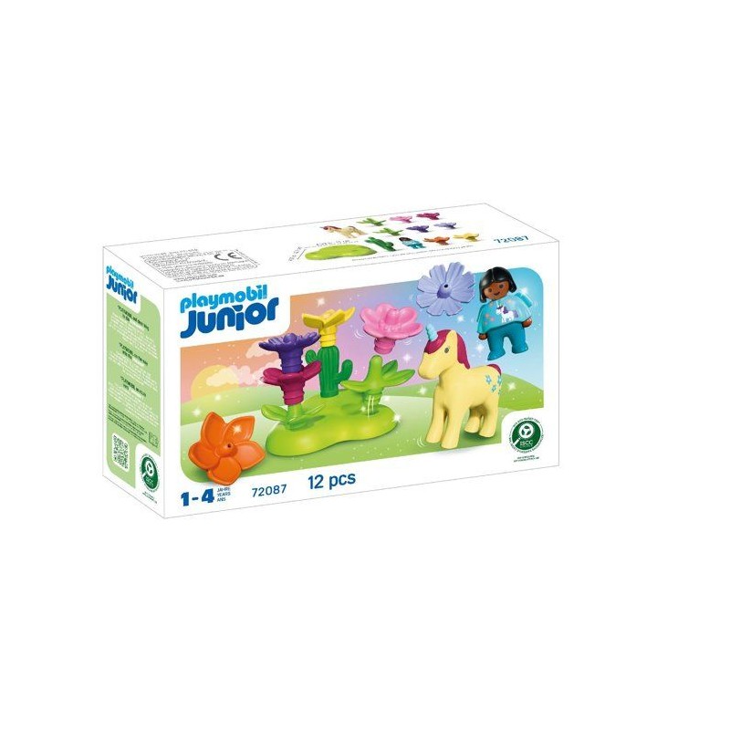 PLAYMOBIL 72087 Jardin des licornes, Playmobil Junior, Des 12 mois