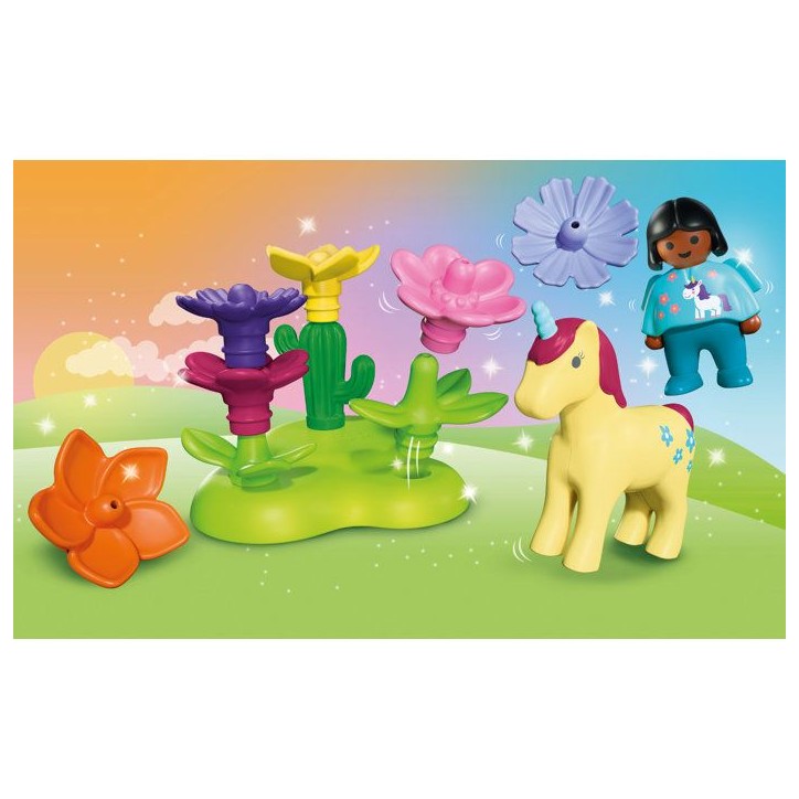 PLAYMOBIL 72087 Jardin des licornes, Playmobil Junior, Des 12 mois