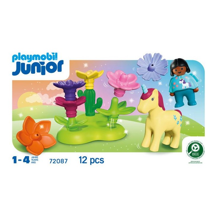 PLAYMOBIL 72087 Jardin des licornes, Playmobil Junior, Des 12 mois