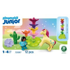 PLAYMOBIL 72087 Jardin des licornes, Playmobil Junior, Des 12 mois