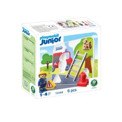 PLAYMOBIL Junior 72088 Puzzle pompiers