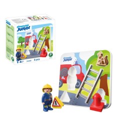 PLAYMOBIL Junior 72088 Puzzle pompiers