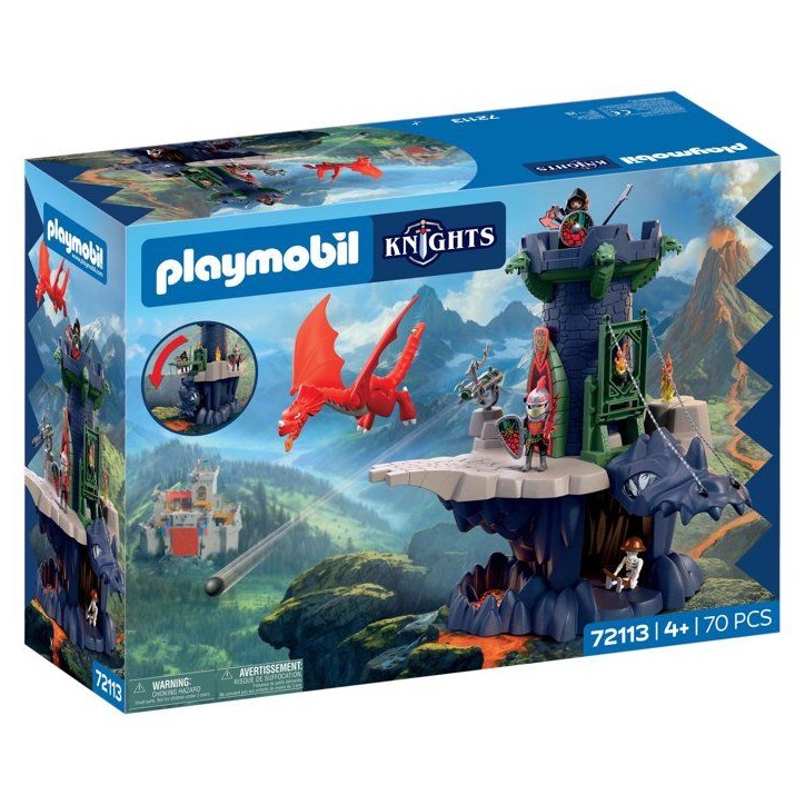 PLAYMOBIL 72113 Tour des chevaliers du Dragon, Adventure les chevaliers, 70 pieces, des 4 ans PLAYMOBIL 72113 Tour des chevaliers du Dragon, Adventure les chevaliers, 70 pieces, des 4 ans