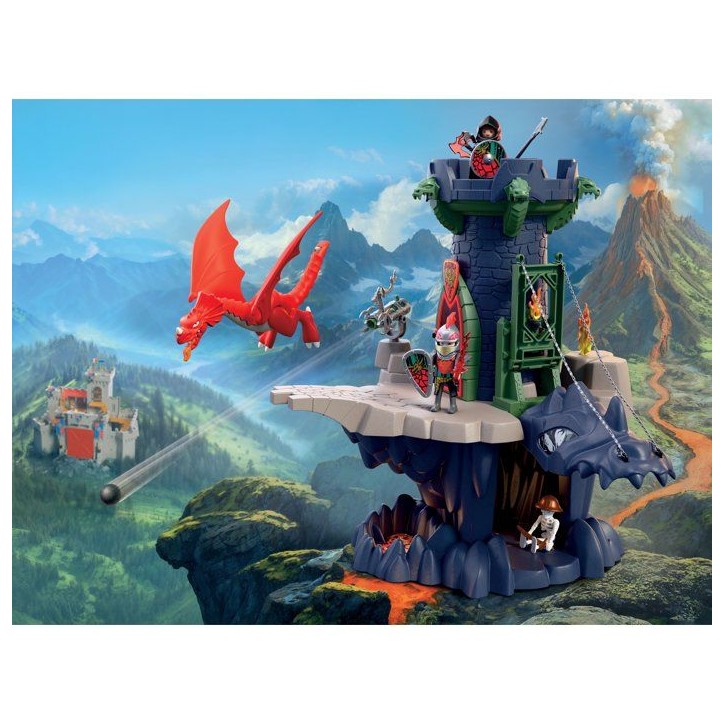 PLAYMOBIL 72113 Tour des chevaliers du Dragon, Adventure les chevaliers, 70 pieces, des 4 ans PLAYMOBIL 72113 Tour des chevaliers du Dragon, Adventure les chevaliers, 70 pieces, des 4 ans