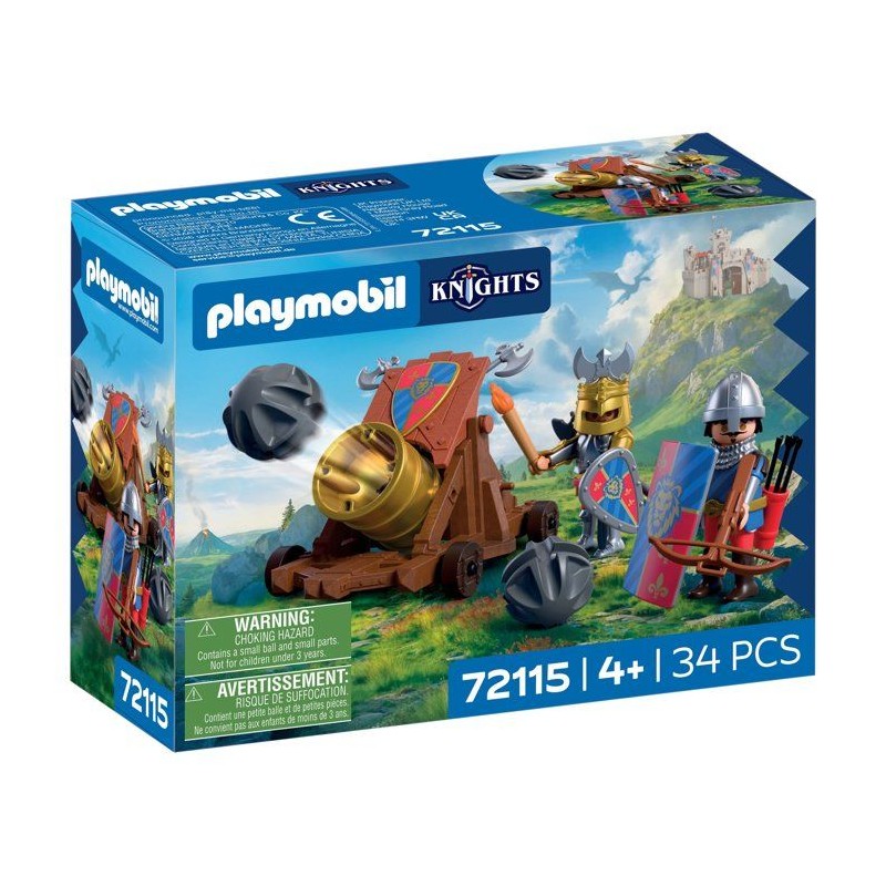 PLAYMOBIL 72115 Canon des chevaliers du Lion, Adventure les chevaliers