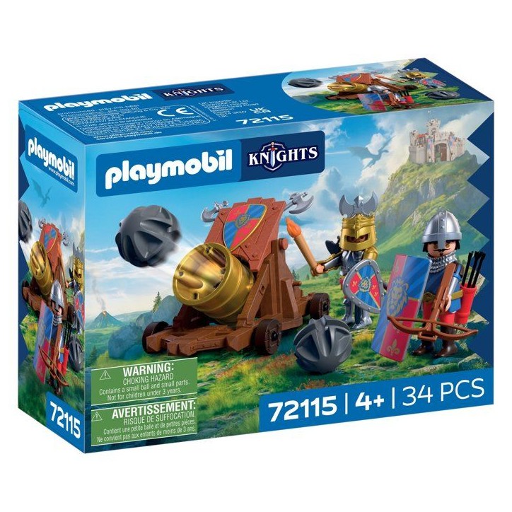 PLAYMOBIL 72115 Canon des chevaliers du Lion, Adventure les chevaliers, 34 pieces, des 4 ans PLAYMOBIL 72115 Canon des chevaliers du Lion, Adventure les chevaliers, 34 pieces, des 4 ans