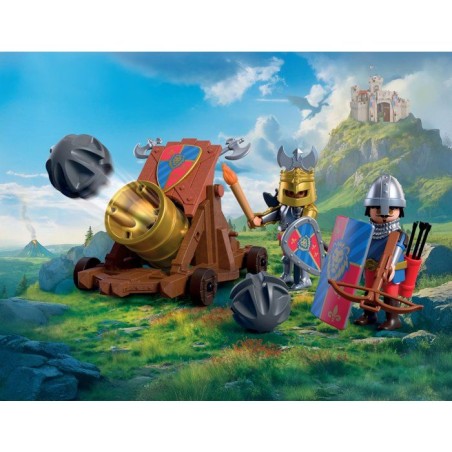 PLAYMOBIL 72115 Canon des chevaliers du Lion, Adventure les chevaliers, 34 pieces, des 4 ans