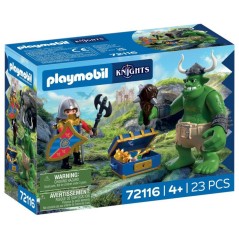 PLAYMOBIL 72116 Troll et trésor chevaliers du Lion, Adventure les che