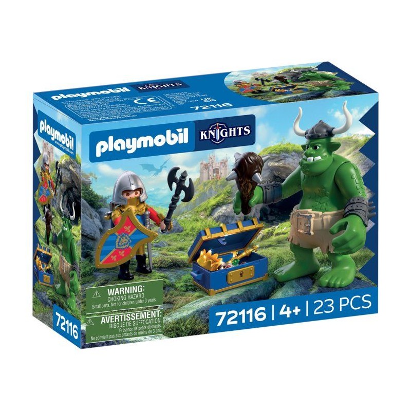 PLAYMOBIL 72116 Troll et trésor chevaliers du Lion, Adventure les che