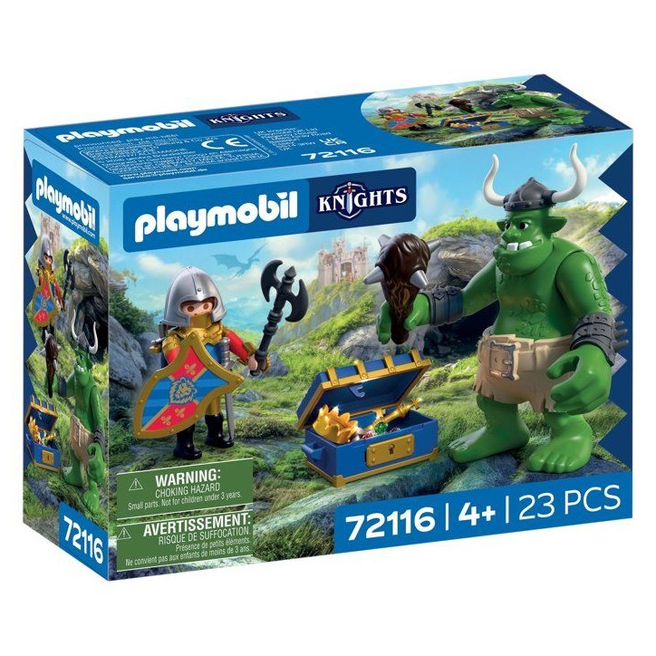 PLAYMOBIL 72116 Troll et trésor chevaliers du Lion, Adventure les chevaliers, 23 pieces, des 4 ans PLAYMOBIL 72116 Troll et trésor chevaliers du Lion, Adventure les chevaliers, 23 pieces, des 4 ans