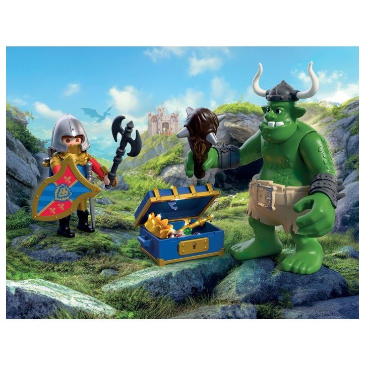 PLAYMOBIL 72116 Troll et trésor chevaliers du Lion, Adventure les chevaliers, 23 pieces, des 4 ans PLAYMOBIL 72116 Troll et trésor chevaliers du Lion, Adventure les chevaliers, 23 pieces, des 4 ans